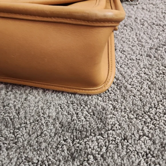 COACH Rambler's Legacy Vintage Tan Leather Shoulder Crossbody Bag 9061 - Picture 5 of 9